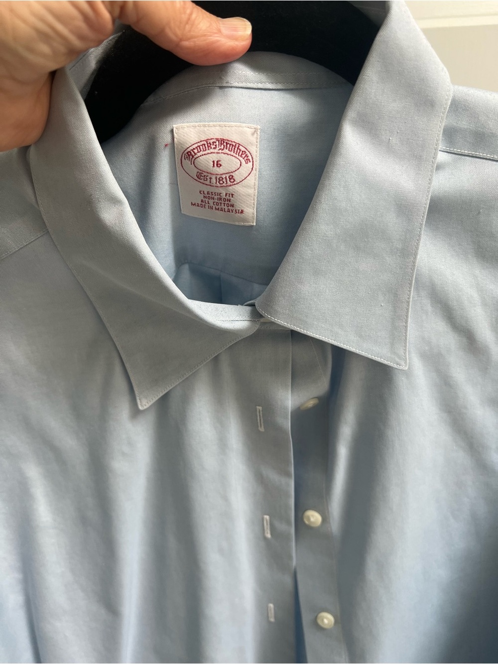 Brooks Brothers Women’s Pale Blue Classic Fit Dress Shirt